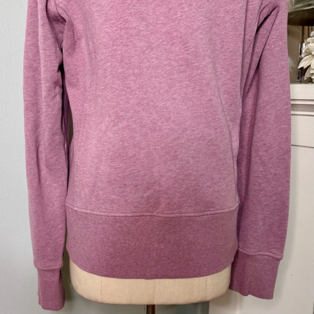 Lululemon Scuba Hoodie Jacket Light Cotton Fleece Heathered Velvet Dust Size 10